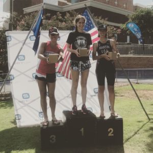 Fiona Martin 2nd place Tri the Swamp Rabbit 2019